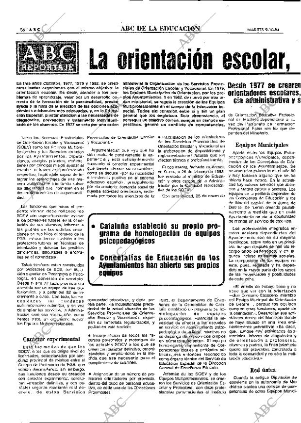 ABC MADRID 09-10-1984 página 56