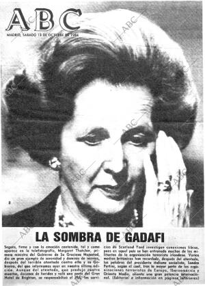 ABC MADRID 13-10-1984 página 1