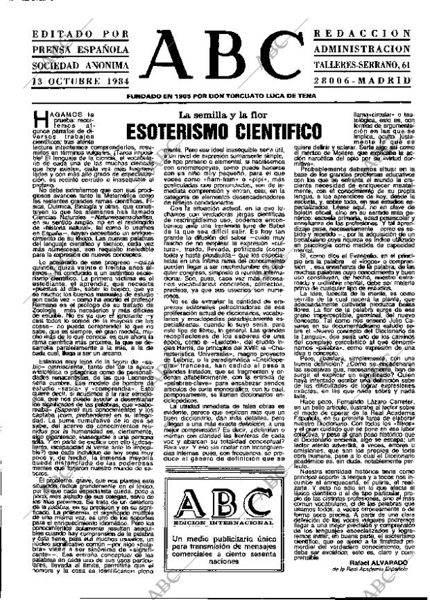ABC MADRID 13-10-1984 página 3