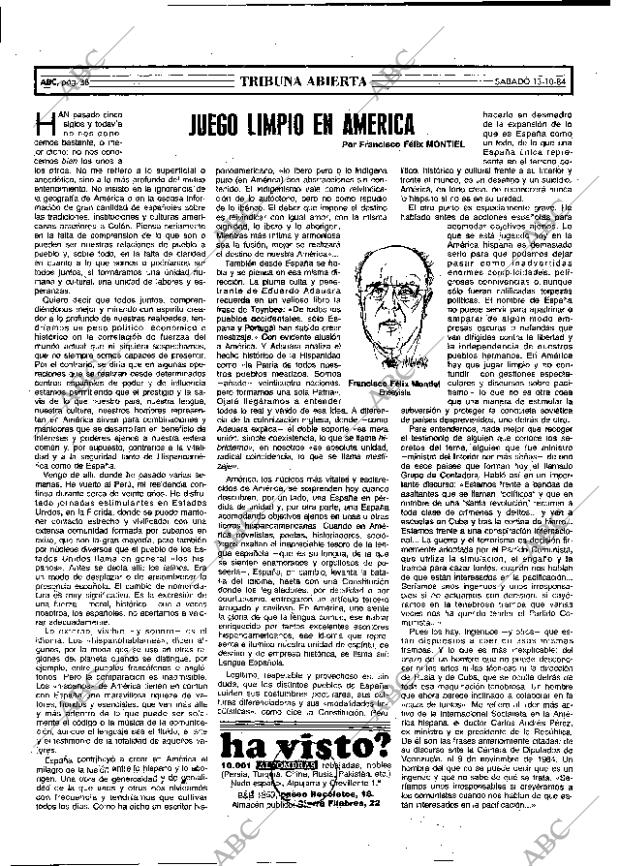 ABC MADRID 13-10-1984 página 38