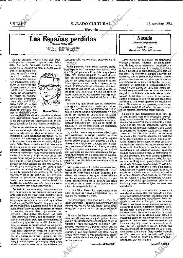 ABC MADRID 13-10-1984 página 46