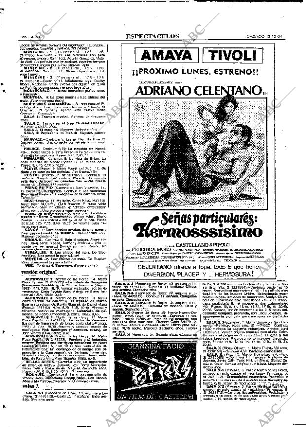 ABC MADRID 13-10-1984 página 66