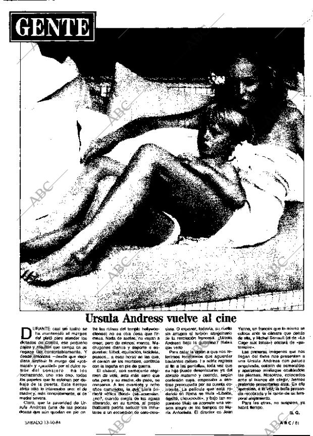 ABC MADRID 13-10-1984 página 81