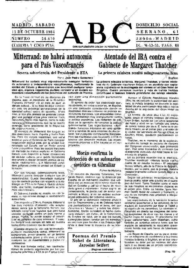 ABC MADRID 13-10-1984 página 9