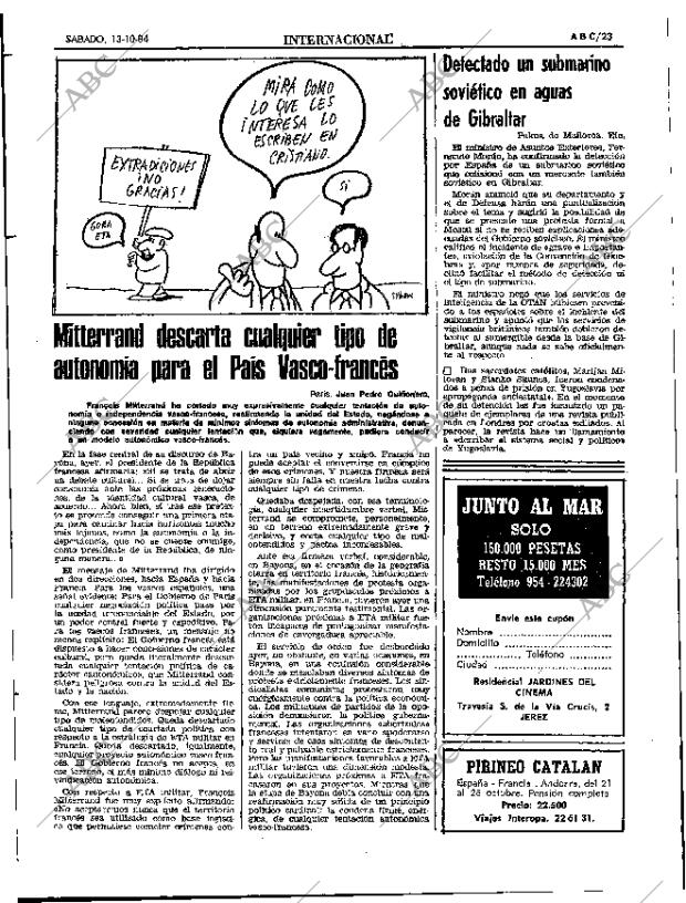 ABC SEVILLA 13-10-1984 página 23