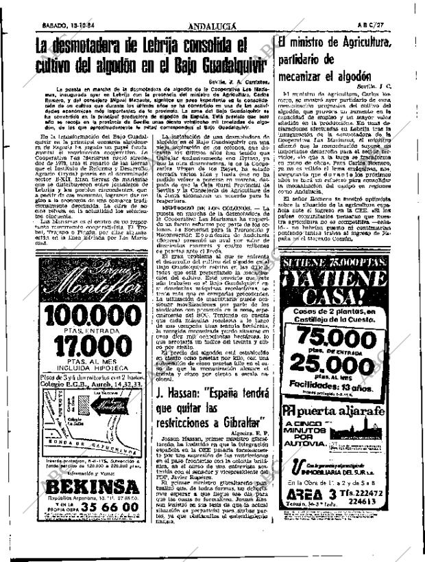 ABC SEVILLA 13-10-1984 página 27