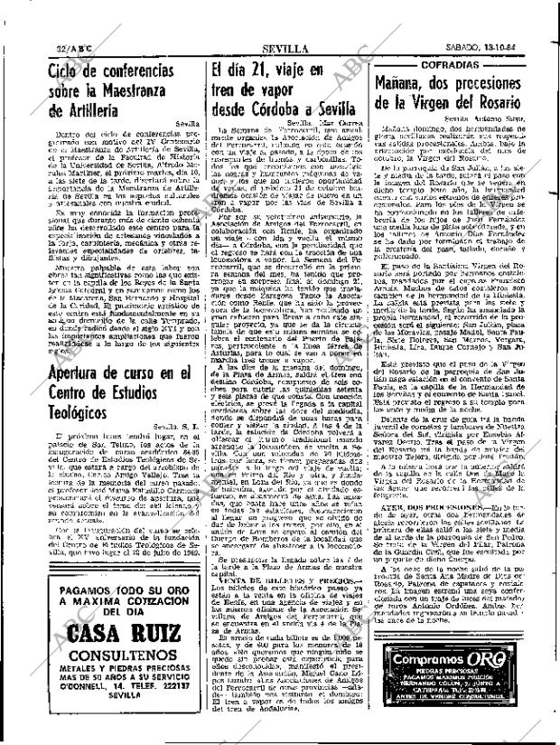 ABC SEVILLA 13-10-1984 página 32