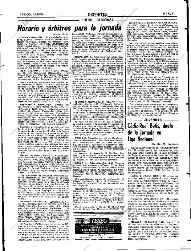 ABC SEVILLA 13-10-1984 página 51