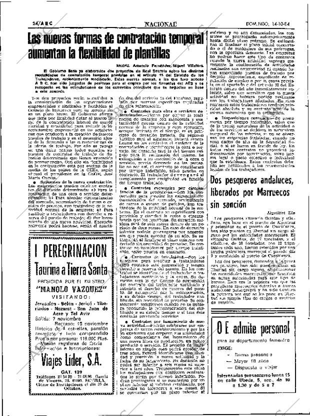ABC SEVILLA 14-10-1984 página 24
