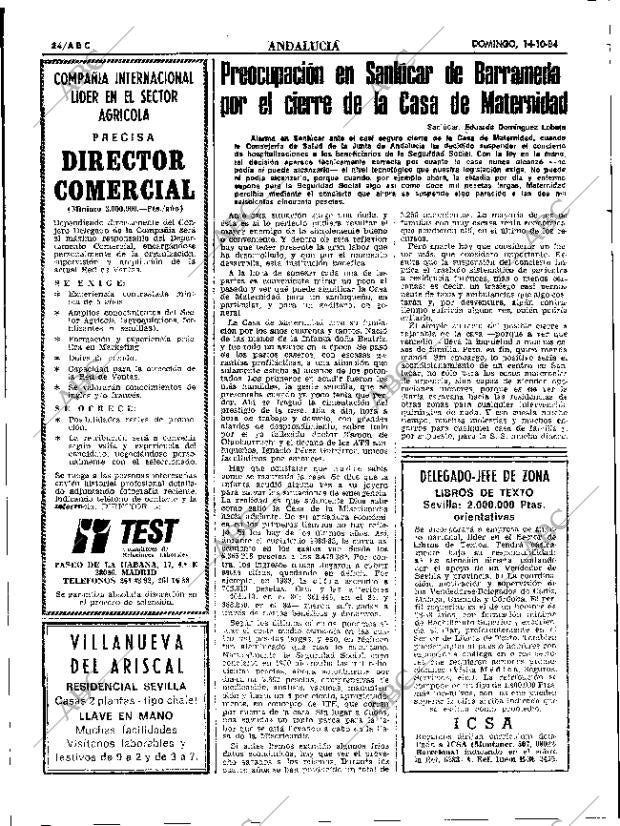 ABC SEVILLA 14-10-1984 página 34