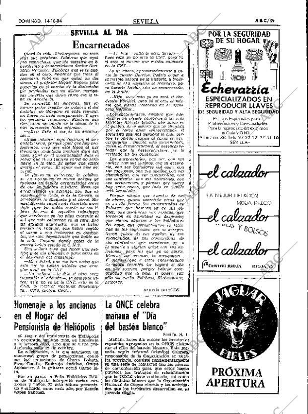 ABC SEVILLA 14-10-1984 página 39