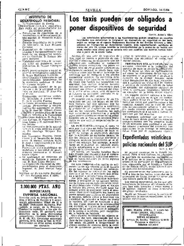 ABC SEVILLA 14-10-1984 página 42