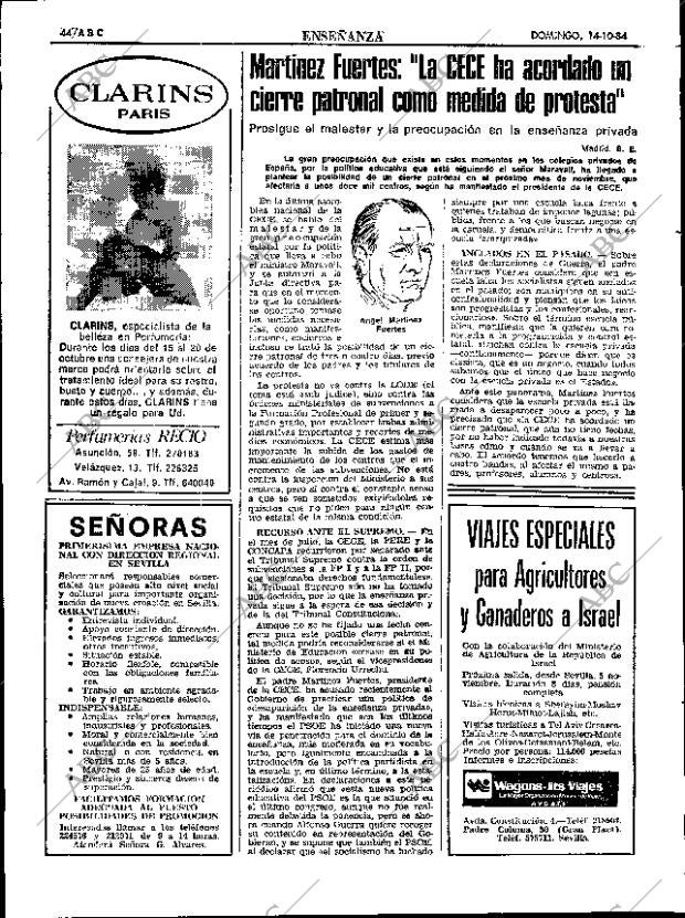 ABC SEVILLA 14-10-1984 página 44