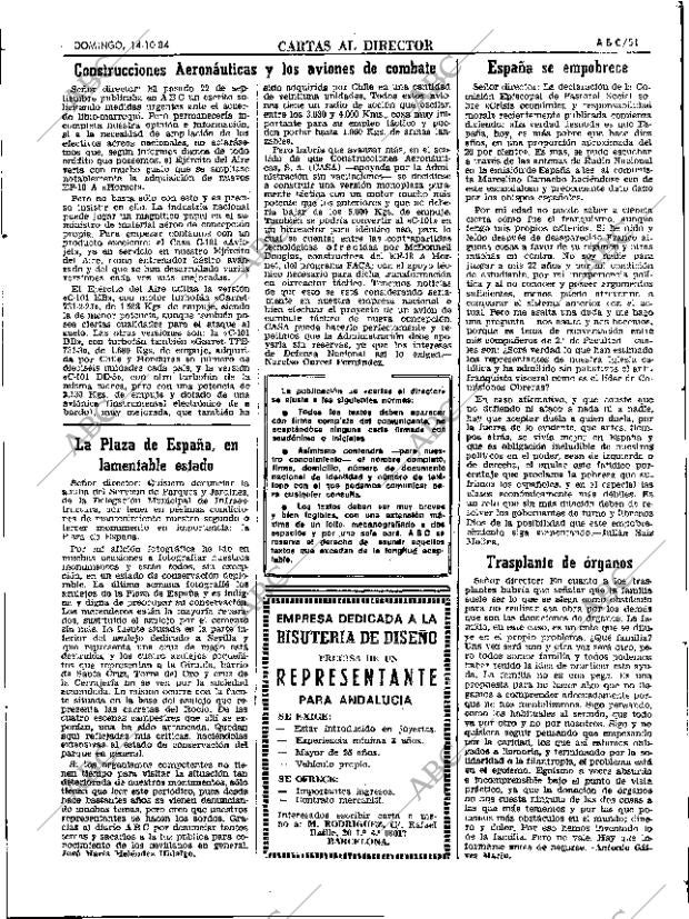 ABC SEVILLA 14-10-1984 página 51