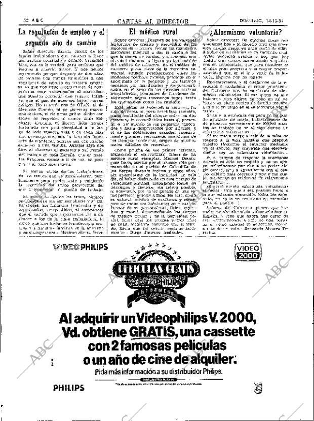 ABC SEVILLA 14-10-1984 página 52