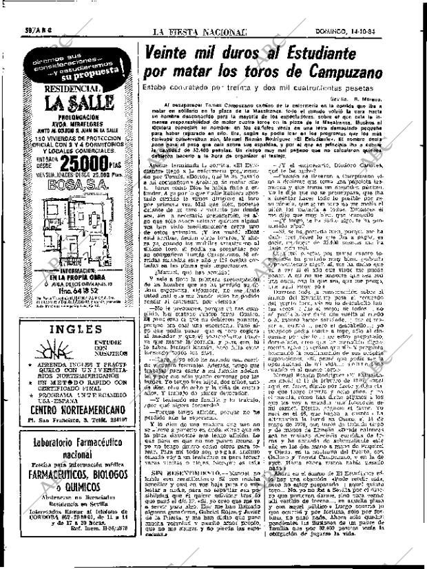 ABC SEVILLA 14-10-1984 página 58