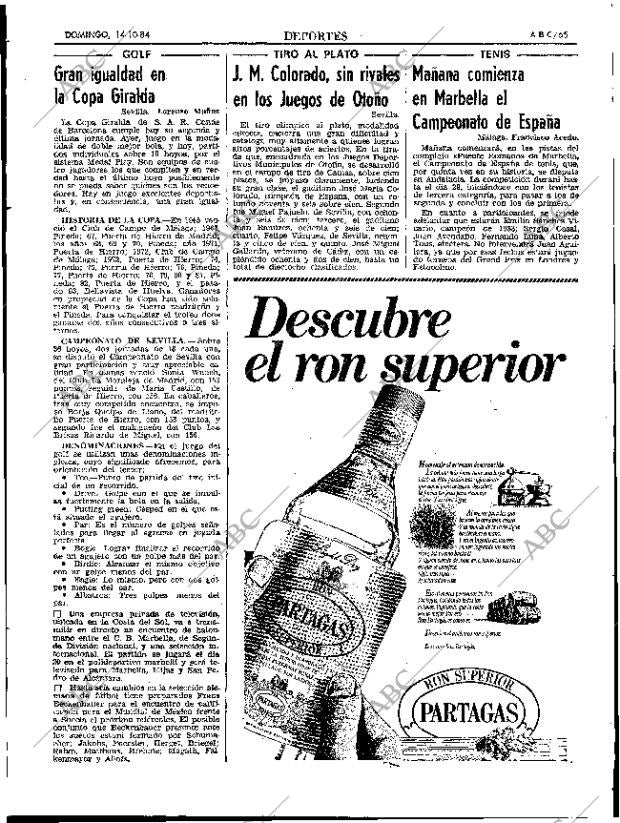 ABC SEVILLA 14-10-1984 página 65