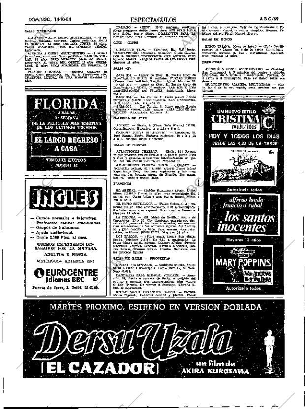 ABC SEVILLA 14-10-1984 página 69