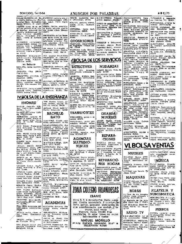 ABC SEVILLA 14-10-1984 página 73