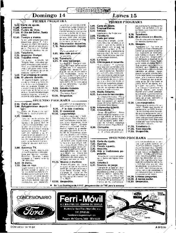 ABC SEVILLA 14-10-1984 página 95