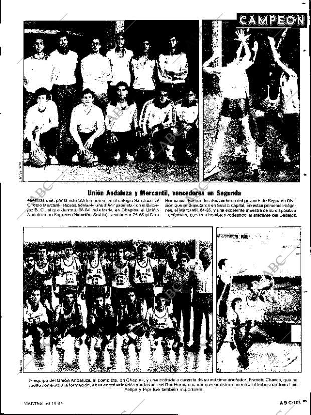 ABC SEVILLA 16-10-1984 página 105