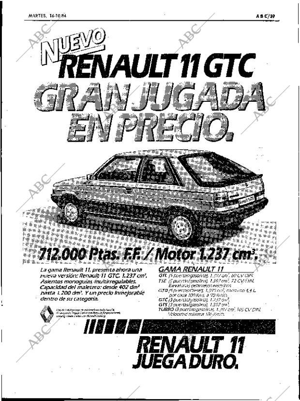 ABC SEVILLA 16-10-1984 página 39