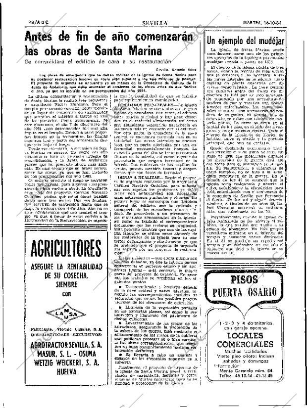 ABC SEVILLA 16-10-1984 página 48