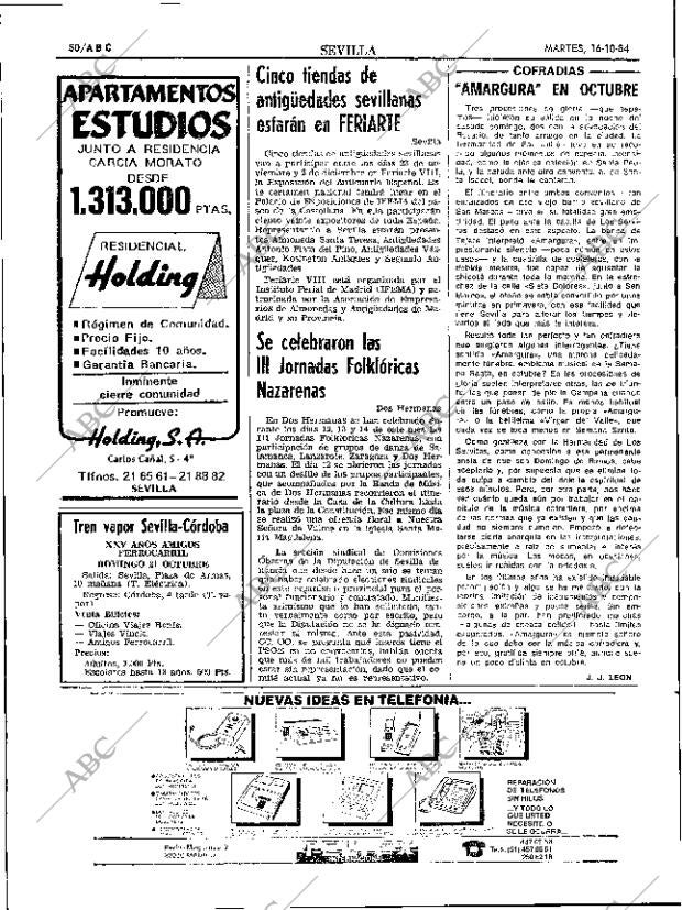 ABC SEVILLA 16-10-1984 página 50