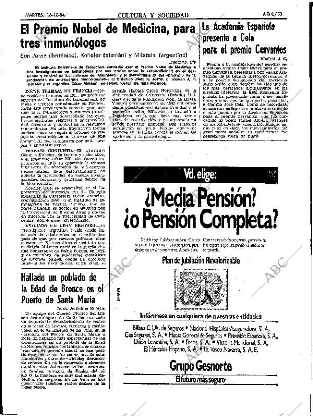 ABC SEVILLA 16-10-1984 página 53