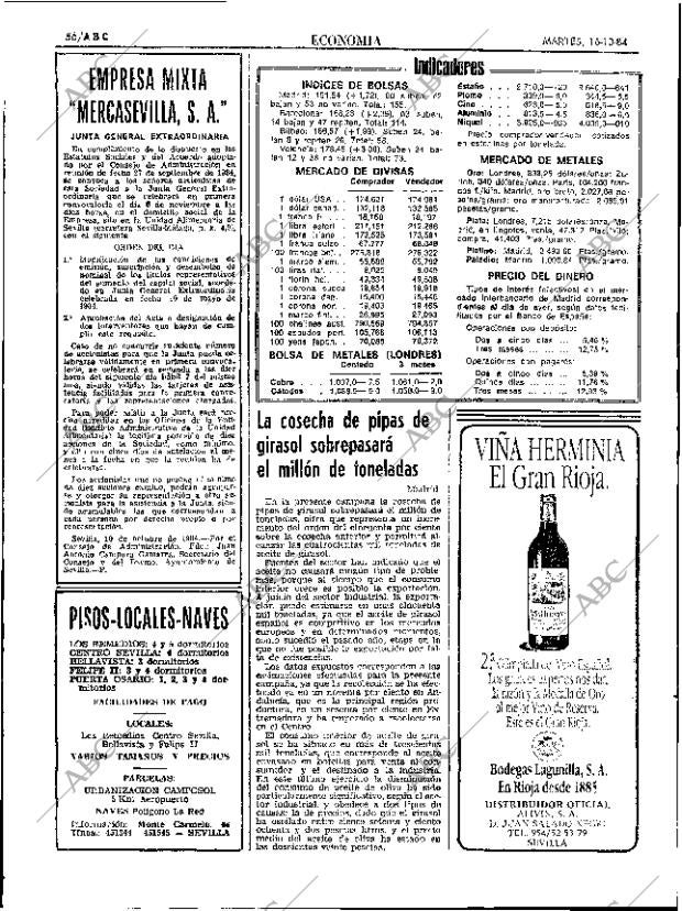 ABC SEVILLA 16-10-1984 página 56