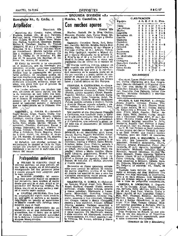 ABC SEVILLA 16-10-1984 página 67
