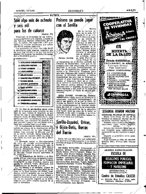 ABC SEVILLA 16-10-1984 página 71