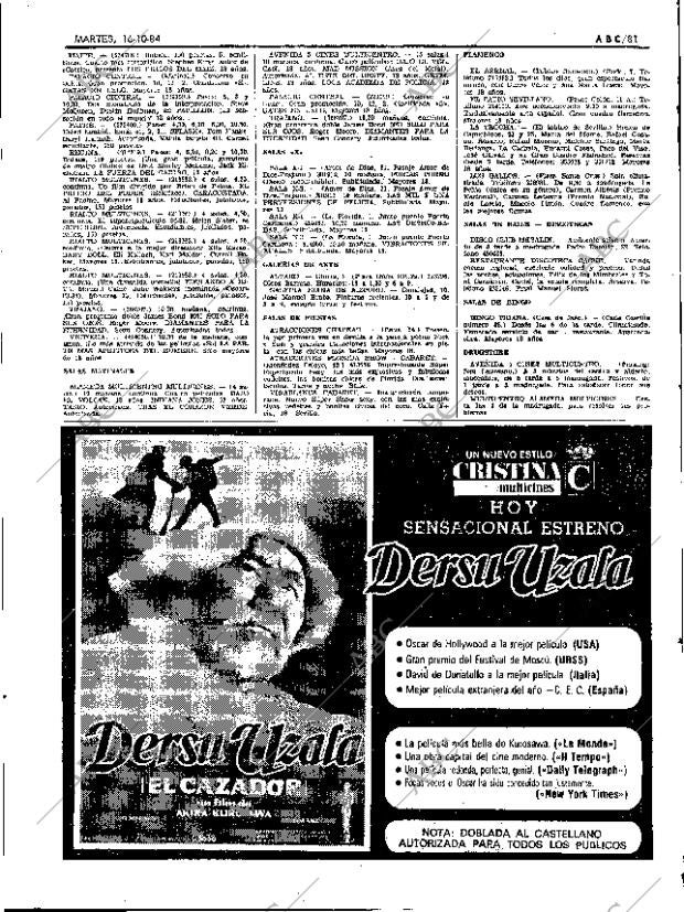 ABC SEVILLA 16-10-1984 página 81