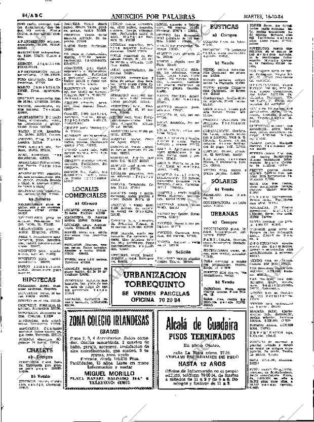 ABC SEVILLA 16-10-1984 página 84