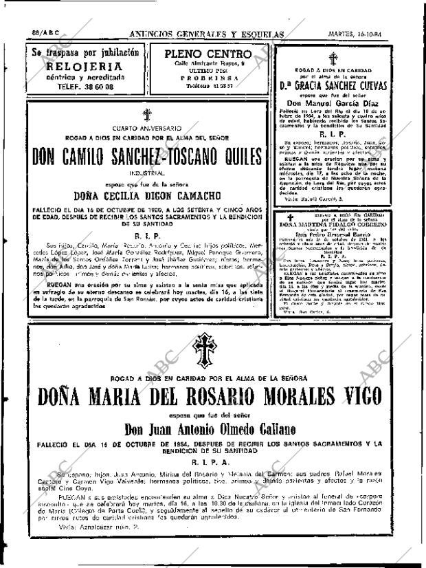 ABC SEVILLA 16-10-1984 página 88