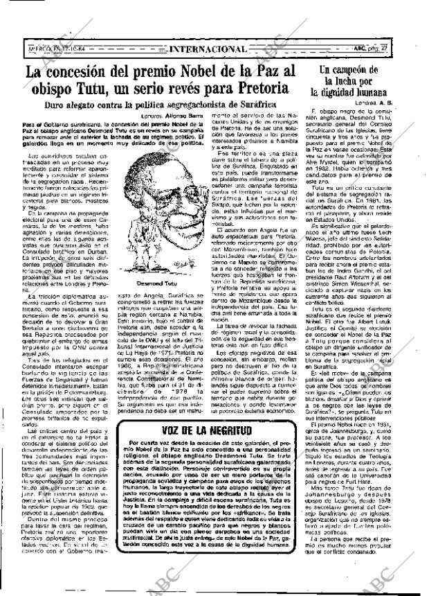 ABC MADRID 17-10-1984 página 27
