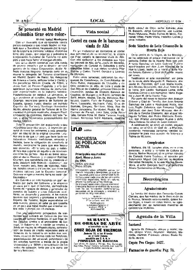 ABC MADRID 17-10-1984 página 38
