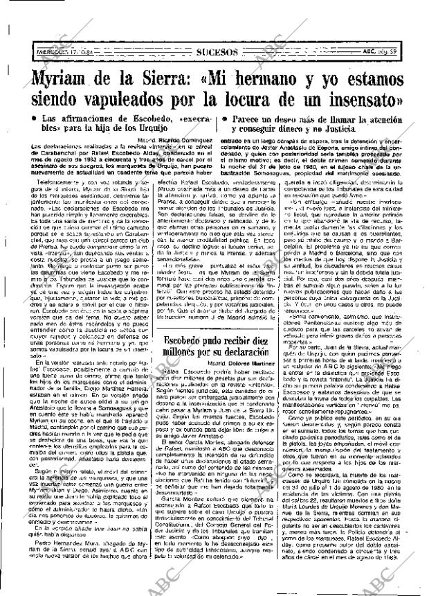 ABC MADRID 17-10-1984 página 39