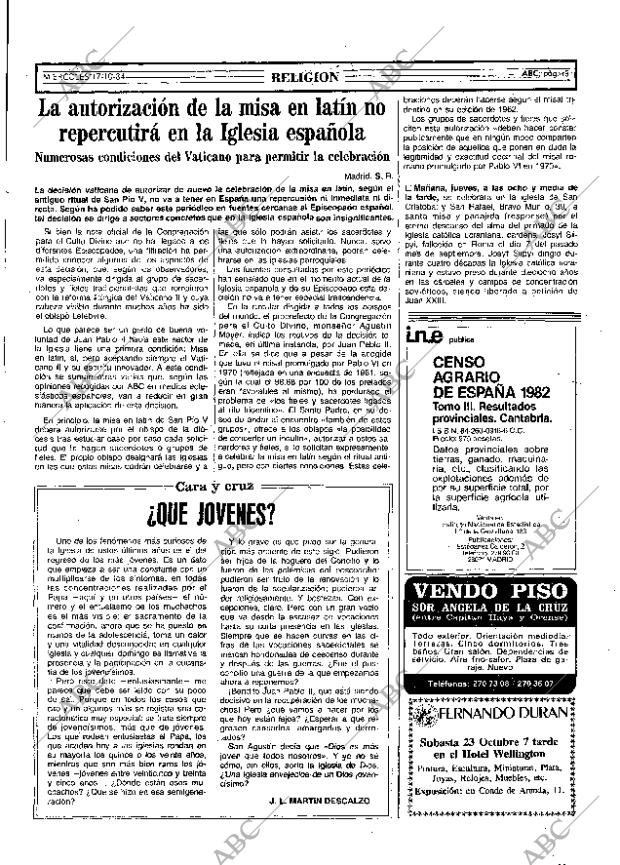 ABC MADRID 17-10-1984 página 43