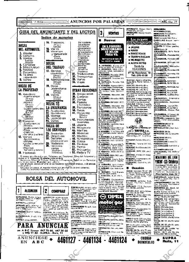 ABC MADRID 17-10-1984 página 77