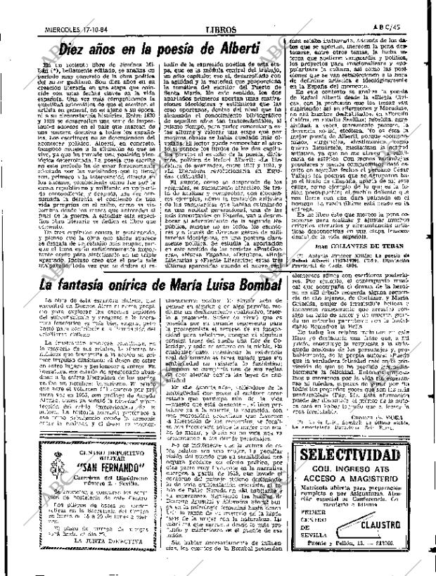 ABC SEVILLA 17-10-1984 página 45