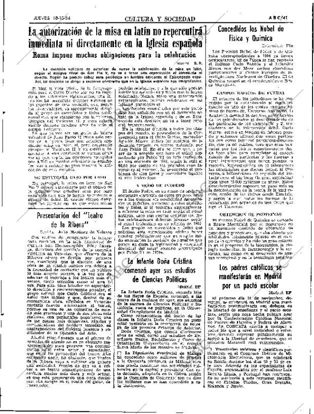 ABC SEVILLA 18-10-1984 página 41