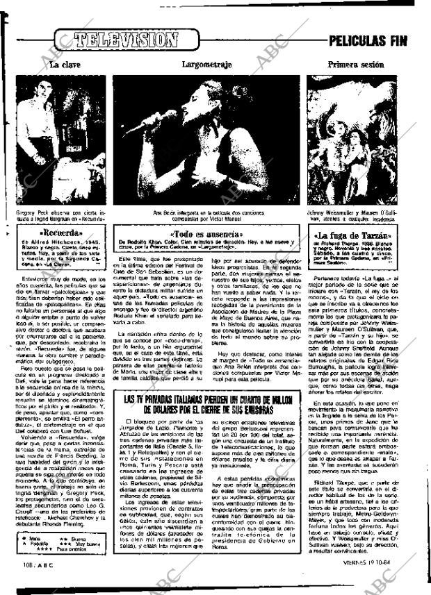 ABC MADRID 19-10-1984 página 108