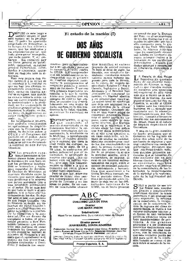 ABC MADRID 19-10-1984 página 19