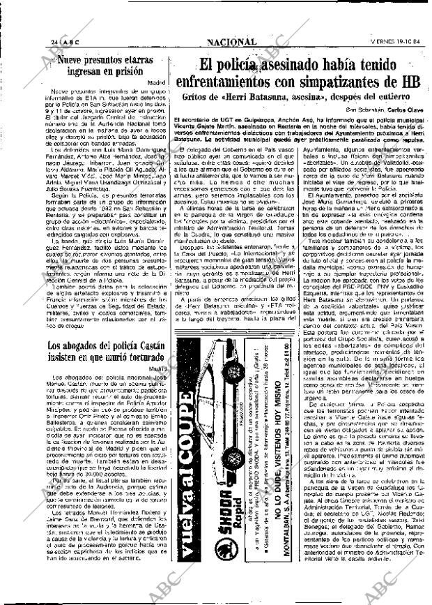 ABC MADRID 19-10-1984 página 24
