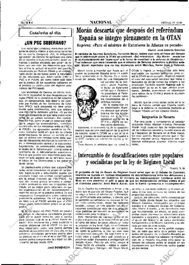 ABC MADRID 19-10-1984 página 26