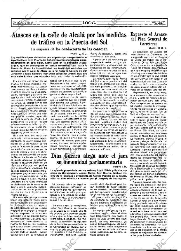 ABC MADRID 19-10-1984 página 41