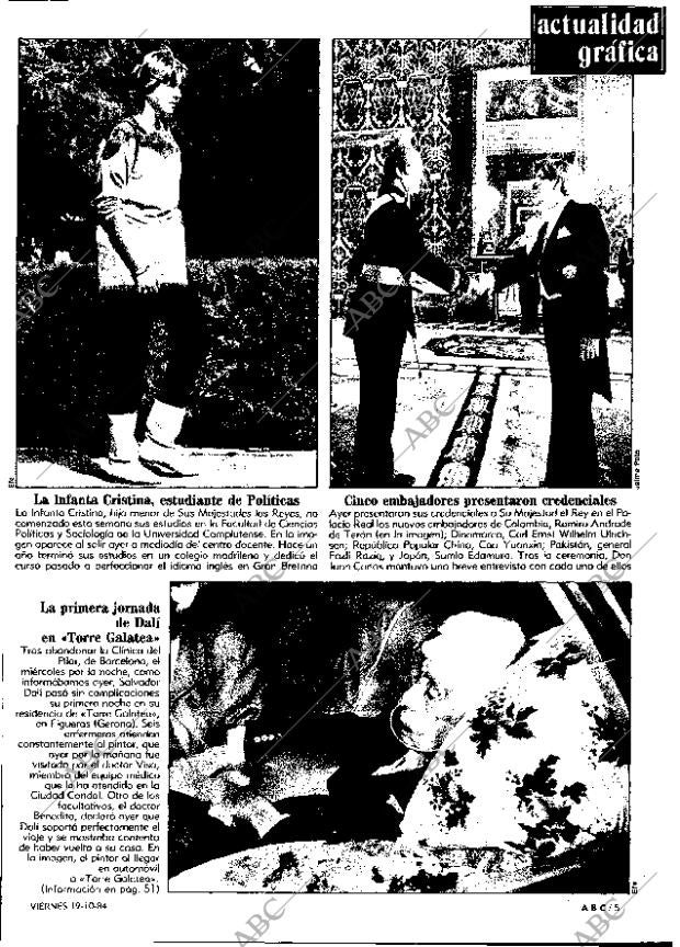ABC MADRID 19-10-1984 página 5