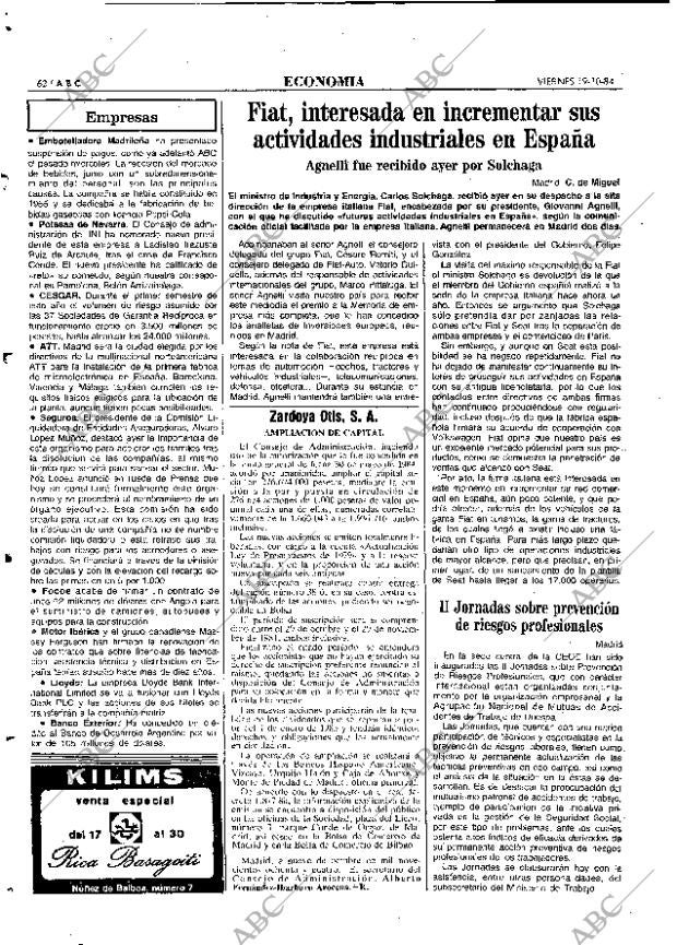 ABC MADRID 19-10-1984 página 62