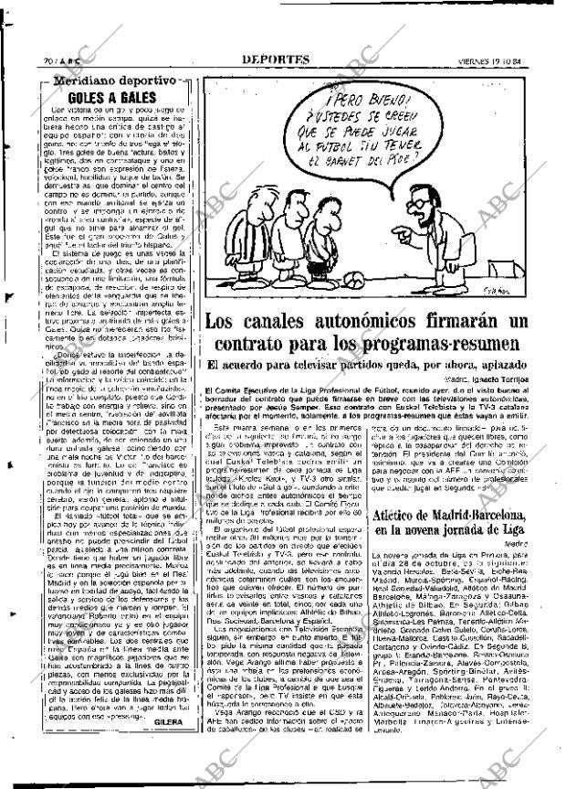 ABC MADRID 19-10-1984 página 70